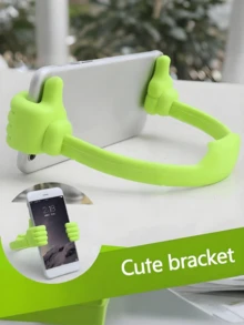 10pcs/5pcs/1pc Cute Thumb-Shaped Flexible Phone & Tablet Stand, Universal Phone Holder, Slouchy Person Essential, Portable, Suitable For Office, Home And Other Occasions, Birthday & Graduation Gift, Universal Phone Holder - A - View 2