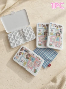 eyekan 6 Pairs Contact Lens Storage Case With Mirror, Portable Lens Organizer With Applicator Tools, Suitable For Clear And Colored Contact Lenses, Compact Travel Care Kit For Daily Use - Multicolor - View 8
