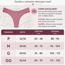 Calcinha fio dental feminina de poliéster altamente elástica com acabamento contrastante, cores vibrantes, ajuste confortável, conjunto de cuecas, essencial para o dia a dia - Multicolorido - Visão 4