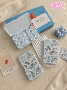 eyekan 6 Pairs Contact Lens Storage Case With Mirror, Portable Lens Organizer With Applicator Tools, Suitable For Clear And Colored Contact Lenses, Compact Travel Care Kit For Daily Use - Multicolor - View 10