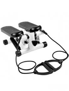 1pc Home Stepper, Non‑Slip Textured Pedals With Resistance Bands, Compact Space‑Saving For Home Fitness Aerobic Leg Shaping Indoor Exercise - Random Color - View 8