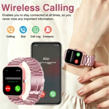 New Wireless Calling Smart Watch With Multiple Sports Functions, 1.83-Inch HD Display, Various Sport Modes, Wireless Calls, Photo/Music, Weather, Sedentary Reminders-It's The Best Choice For Gifts For Family And Friends. - View 6