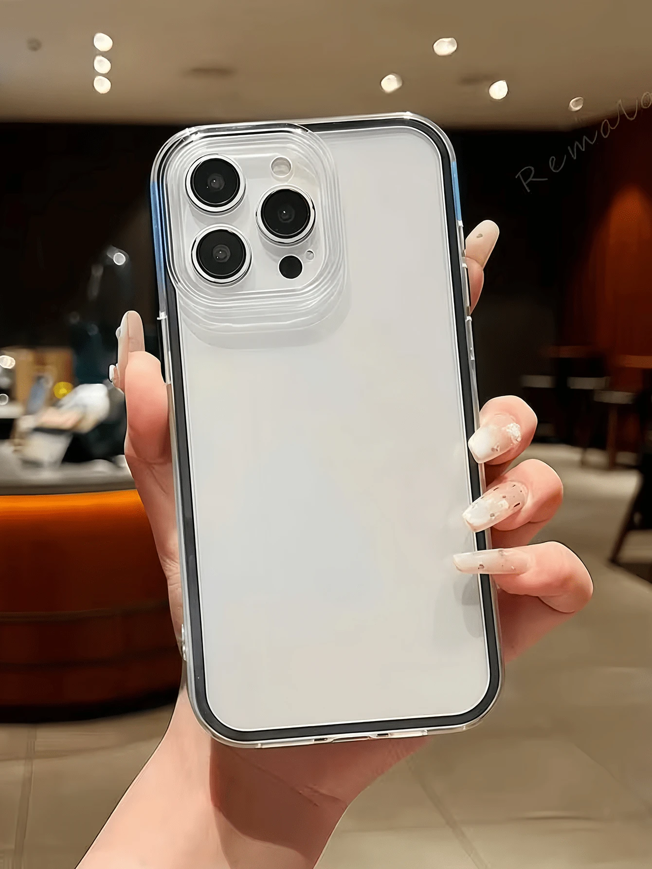 1件 2合1 黑色純色極簡全包覆 TPU 防摔手機殼,適用於 Apple 18 17 16 15 14 13 12 11 Pro Max 保護殼 Air - 黑色 - 查看 1