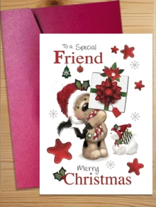 [Christmas Card]Charming Christmas Card With Envelope - Unique Puppy Surprise Design - Suitable For Friends, Family And Colleagues - Ideal Thank You Card And Special Occasion Card - Sets - View 1