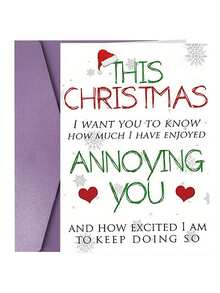 1PC Humorous Christmas Greeting Card For Anyone - Funny Holiday Card For Spouse, Partner, Friend, Or Parent With Envelope, Large Thick Envelopes & Cards - Multicolor - View 2