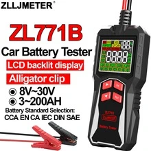 1pc 12V 24V Lead-Acid Battery Tester 8-30V 3-200Ah Digital Car Battery Analyzer With CCA, Internal Resistance, Voltage, Capacity And Battery Health Test, Suitable For Cars, Motorcycles, Electric Bicycles And Engineering Vehicles - Multicolor - View 6