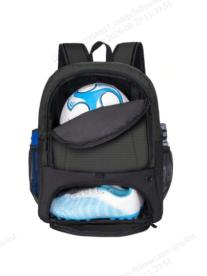 Waterproof Sports Gear Backpack, Portable Lightweight Storage Bag For Football Basketball Volleyball Outdoor Use