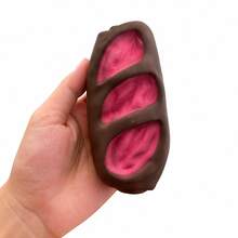 Kawaii Bread Squishy Toy, Soft Slow Rising Squeeze Toy, Cute Vegetable Shape Stress Relief Fidget Toy, Fun Desk Decor Gift For Kids & Adults - Multicolor - View 6