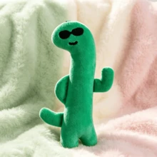 line friends Green Dinosaur Plush Doll Keychain, Cute Cartoon Bag Charm Pendant, Soft Stuffed Figure Accessory, Fan Collection Gift, Birthday Gift, Kids Holiday Party Small Present - Multicolor - View 9