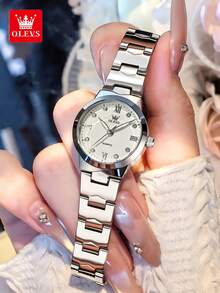 OLEVS 3735 Elegance Original Quartz Movement Watch For Women Diamond Dial Brand HD Luminous Function 30m Waterproof Watch - One Size - View 3