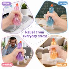 Shiny Crystal Duck Slow Rebound Stress Relief Puzzle Toy, Suitable For All Ages, Office Desk Decor, Birthday, Halloween, Easter Party Gift, Random Style - Multicolor - View 3