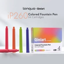 1pc Colorful Ink Fountain Pen Set, Dopamine Multi-Color Ink Cartridge Fountain Pens, 4pcs/Box Gift Set For Students, Calligraphy, Journaling, Drawing, Replaceable Ink Cartridges, Colorful Nibs, Writing, Note-Taking, Marking, Handmade Gift Stationery - Fountain Pen Ink Refill - View 5