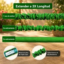 HuaTang Buena Calidad  Manguera de Jardín 15m,22.5m,30m,38m,46m Expandible 3X de su tamaño original, Manguera de Retracción para riego de jardines, plantas, baño de mascotas, lavado de automóviles. - Azul - Ver 7