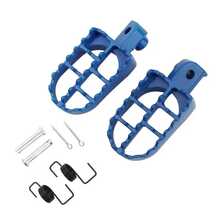 Reletech 2Pcs Motorcycle Footpegs, Durable Aluminum Alloy Off Road Foot Pegs, Reinforced Lightweight Upgrade Replacement Parts - A - View 8