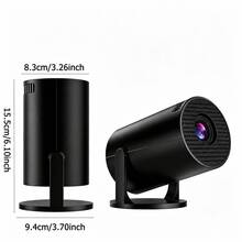 USB Wired Screen Mirroring Projector, 1080P HD Home Theater Video Projector, Portable Outdoor Movie Projector, USB Cable Connection, Basic Model, Screen Mirroring Only, Non-Android System, No Power Plug Or Adapter Included - Black - View 5