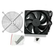 120x120x25mm 5V USB Powered Cooling Fan, Suitable For Receiver, DVR, TV Box, Router - Black 120x120mm - View 6