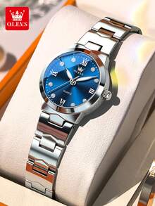 OLEVS 3735 Elegance Original Quartz Movement Watch For Women Diamond Dial Brand HD Luminous Function 30m Waterproof Watch - One Size - View 17
