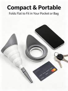 Foldable Female Urination Device - Portable Funnel For Women, Designed For Travel, Allows Women To Urinate Standing Up - Multicolor - View 5