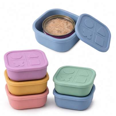 Reusable Silicone Pet Food Can Lid For 3oz Cat And Dog Canned Food, Airtight Wet Food Can Cover; Durable And Easy To Clean Flexible Silicone Lid, Keeps Pet Wet Food Fresh In The Refrigerator; Multi-Functional Pet Can Sealing Lid, Suitable For Cat And Dog Wet Food Storage And Refrigeration Preservation; Silicone Material, Suitable For Daily Pet Feeding Use.