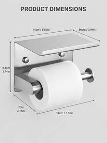 Tempat Tisu Toilet dengan Ruang Penyimpanan di Bagian Atas - Mudah Dipasang, Cocok untuk Kamar Mandi dan Meja Rias, Pemasangan Sederhana - Tersedia dalam Berbagai Pilihan Warna Seperti Matte, Mengkilap, Hitam, Putih, dan Abu-abu - c - View 5