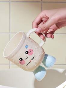 1pc Household Toothbrush Cup, Student Dormitory Mouthwash Cup, Couple Toothbrush Holder - Multiple Styles and Colors - View 3