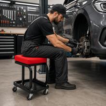 288 Lb Heavy-Duty Rolling Mechanic Stool With 360° Swivel Casters And Tool Tray – Padded Garage Creeper Seat For Auto Repair, Maintenance, Detailing, And Workshop Use - Garage Repair Equipment - View 7