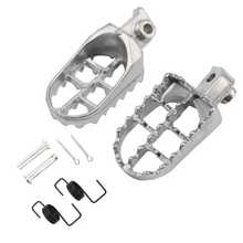 Reletech 2Pcs Motorcycle Footpegs, Durable Aluminum Alloy Off Road Foot Pegs, Reinforced Lightweight Upgrade Replacement Parts - A - View 4