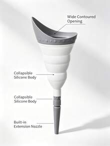 Foldable Female Urination Device - Portable Funnel For Women, Designed For Travel, Allows Women To Urinate Standing Up - Multicolor - View 3