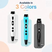 3D Printing Pen Set With 12 Colors PLA Filament Drawing Board Base Finger Protector DIY Craft Kit Christmas Birthday Gift For Kids Boys Girls - View 5