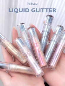 Eunarz 全息閃粉液體眼影，附超細刷頭，打造閃耀眼妝 - #LG01 PEARL BEIGE - 查看 9