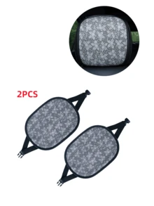 Floral Embossed Car Headrest Cover, Universal Car Seat Headrest Protector, Decorative Car Interior Accessory Suitable For Most Cars - Lily - View 21