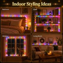 Christmas Lights Multicolor LED Rope Lights USB Powered Flexible Clear Tube String Lights 7M/12M/17M/22M 8 Modes Colorful Glow For Christmas Tree Bedroom Window Garden Patio Balcony Party Wedding Holiday Home Decor - Colored Light - View 12