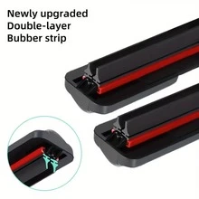 1pc Double Rubber Strip Windshield Wiper Blade 14"-26" Car Wiper Soft Bone Wiper Front Windshield Wiper High Definition Quiet Wiper - Black - View 5