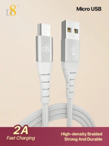 D8 USB Type C 數據線 (1M, 60W/3A) USB A 轉 USB C 快充編織線，高速數據同步線，尼龍編織耐用充電線，適用於 iPhone17/16/15、1+ Android 手機，適合室內/戶外旅行/車用，女性 3C 配件，時尚耐用防纏繞充電線，PD 快充線，數據傳輸線，適用於 Type-C 充電器 - 彩色 - 查看 13