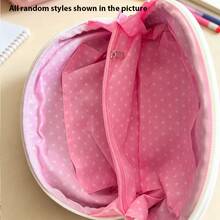 1pc Polka Dot Shell Shaped Pencil Case, Polka Dot Shell Design, Large Capacity Multi-Function Stationery Storage Bag, Portable Pencil Case, Student Stationery, Girls Large Capacity Stationery Bag - Seashell Pencil Case - View 7
