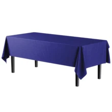 1/3/6/12 Pack Navy Blue Plastic Tablecloths - 54in X 108in - Disposable Tablecloths For Parties And Picnics, Suitable For Weddings, Christmas, Thanksgiving, Halloween - Navy Blue - View 9