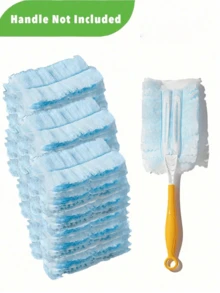 Disposable Dusting Refills, Electrostatic Duster Replacement Heads, Dry Dust Cloth Refills (Handle Not Included), Cleaning Accessories For Electronics, Furniture, Blinds, Ceiling Fans, Indoor Outdoor Cleaning - Multicolor - View 1