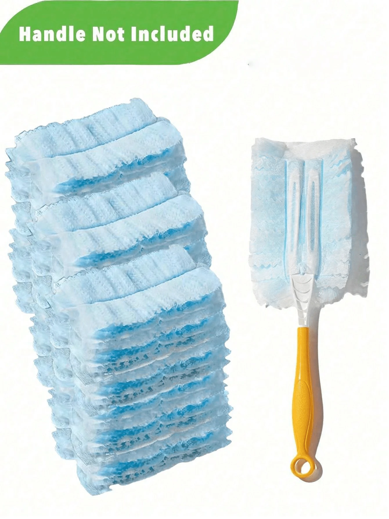 Disposable Dusting Refills, Electrostatic Duster Replacement Heads, Dry Dust Cloth Refills (Handle Not Included), Cleaning Accessories For Electronics, Furniture, Blinds, Ceiling Fans, Indoor Outdoor Cleaning - Multicolor - View 1
