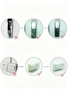 1 Roll Outlet Protector Film, Elevator Button Protector Film, Switch Panel Dust-Proof Film, Wall Painting Masking Film, Bathroom Waterproof Film, Baseboard No-Cleaning - Transparent - View 3