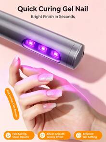 2-In-1 Nail Drill And UV LED Nail Lamp Set, Electric Nail File With Gel Curing Light, Suitable For Nail Art - Multicolor - View 7
