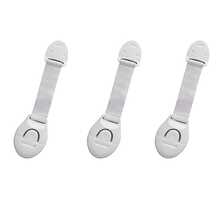 1/3/4/6/10pcs White Plastic Drawer Locks, Protective Cabinet Locks, Home Use - White - View 7