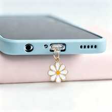 3pcs Daisy Bee Pink Ladybug Shaped Phone Dust Plugs - Alloy Material, As Dust Barrier And Phone Decoration - Flower & Insect Shaped Accessories, Suitable For Your Devices - Multicolor - View 6