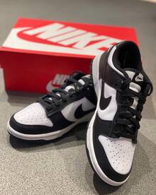 Nike Dunk Low Sneakers – Black And White Casual Shoes For Everyday Wear - Black - View 2