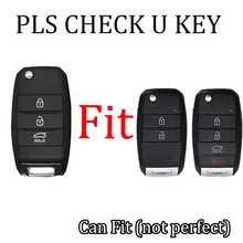 Suitable For Kia Square Model Car Key Cover, Glitter Full Coverage Protective Shell, Bow Key Chain Elegant Car Key Case Car Accessories, Key Fob Cover, Auto Parts, Halloween, Thanksgiving, Cyber Monday, Christmas, Valentine, Mother's Day, Father's Day, Gift - Kia Crystal White Bow Style - View 4
