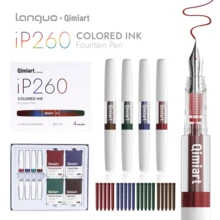 1pc Colorful Ink Fountain Pen Set, Dopamine Multi-Color Ink Cartridge Fountain Pens, 4pcs/Box Gift Set For Students, Calligraphy, Journaling, Painting, Writing, Note-Taking, Marking, Handmade Gift Stationery - Multicolor - View 12