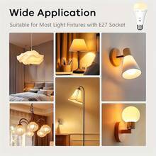 2/1pc LED Rechargeable Light Bulb With Remote Battery Control, Eye-Protection Light, 3-Color Change Bulb With Hook, E26 Base, Suitable For Camping, Hiking, Fishing, Holiday, Car, School, Sports, Home, Party, Living Room, Bedroom, Music Festival, Hurricane Emergency - Various - View 11