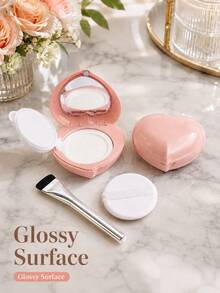 15 Grams / 0.5 Ounces Air Cushion Powder Puff Box, Portable Cosmetic Makeup Box Container, With Powder Puff, Mirror Surface And Straight Foundation Brush, Suitable For BB Cream And Foundation Liquid - View 7