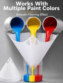 Disposable 60 Mesh Paper Paint Strainer With Fine Filter, Suitable For Automotive Spray Paint System, Automotive Spray Gun Paint Filter, Suitable For Professional/Home Spray Gun - A - View 8