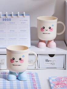 1pc Household Toothbrush Cup, Student Dormitory Mouthwash Cup, Couple Toothbrush Holder - Multiple Styles and Colors - View 11