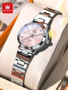 OLEVS 3735 Elegance Original Quartz Movement Watch For Women Diamond Dial Brand HD Luminous Function 30m Waterproof Watch - One Size - View 15